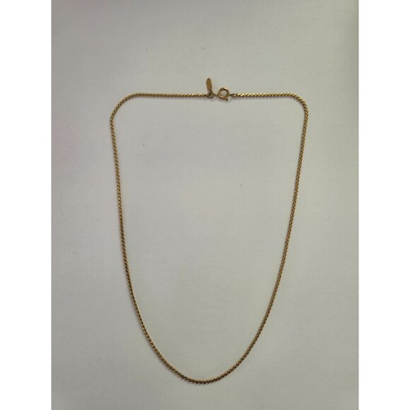 Vintage Sarah Coventry Gold Rope Chain Necklace 16" - Picture 4 of 5